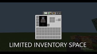 How to make limited inventory space in minecraft(BEDROCK)