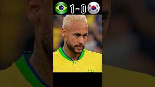 Brazil Slaughtered South Korea 4-1 World Cup 2022 #football #neymar #youtube #shorts
