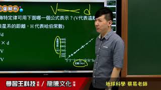 【月考王解題影音】《普高地球科學》 單元7 地球與太空 單選題28