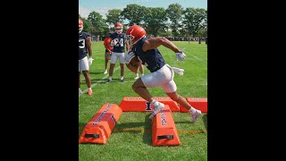 Illini Football | Chase Brown RB Drill