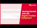 Getting Started with the Angular Toolbar Component