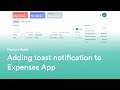 🔴 Adding toast notifications to Expenses App | Nextjs | ReactJs | TailwindCSS