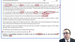 ACCA P2 Group Statement of Profit and Loss