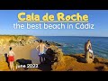 Best beach of Cadiz - La Cala de Roche, Conil de la Frontera. 4K Walk tour. Spain