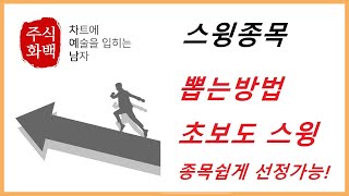 스윙종목 뽑는 기본적인 방법 #스윙 #주식화백 #주식초보 #주식공부 #영웅문 #검색식 #셀바스ai