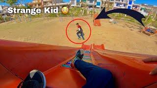 Strange Kid vs Parkour 😨(Crazy Parkour Escape)