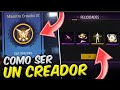 ASI DE RÁPIDO LLEGARÁS A MAESTRO CREADOR 3 EN FREE FIRE (SALAS DE CREA TU MAPA) 🔥