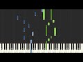 江蕙 jody jiang 黃昏的故鄉 鋼琴教學 synthesia 琴譜