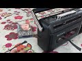 Radio Cassette Sony CFM 140 II. En funcionamiento la Fm, Om y el cassette.