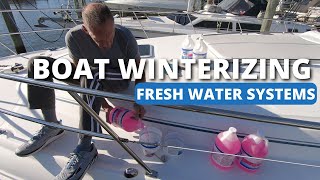 Boat Winterizing Fresh Water Systems, Fuel Top-Off and Final Pump Out