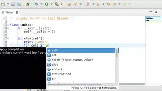 Learn Python making Sudoku Solver: Step 1 - Starting base