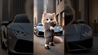 Wow, Look at This Cute Cat Dancing! #shorts #cat #dance