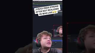 Jynxzi ends stream after not realizing he was live #jynxzi #viral #shorts