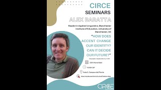 CIRCE SEMINARS Prof.dr. Alex Baratta, Accent preference in British teaching