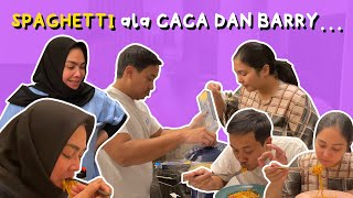 EKSPERIMEN CACA DAN BARRY BIKIN SPAGHETTI BUAT MAMA RIETA, LANJUT BIKIN SMOOTHIES STRAWBERRY…