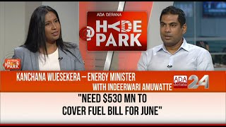 MINISTER OF POWER \u0026 ENERGY KANCHANA WIJESEKERA WITH INDEEWARI AMUWATTE AT HYDEPARK