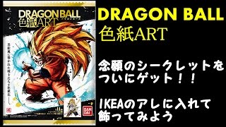 ドラゴンボール色紙ART　念願のシークレットゲット＆飾り方を考えてみる