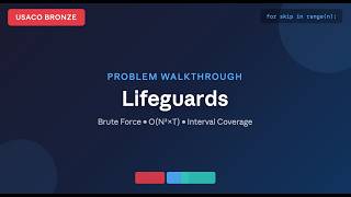 USACO Bronze Lifeguards Solution | Brute Force + Code Walkthrough