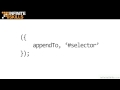 jQuery UI Tutorial | Shared API Configuration Options