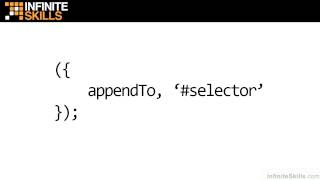 jQuery UI Tutorial | Shared API Configuration Options