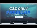 CSS only PARALLAX Effect | CSS Fixed Scroll effect NO JavaScript Tutorial