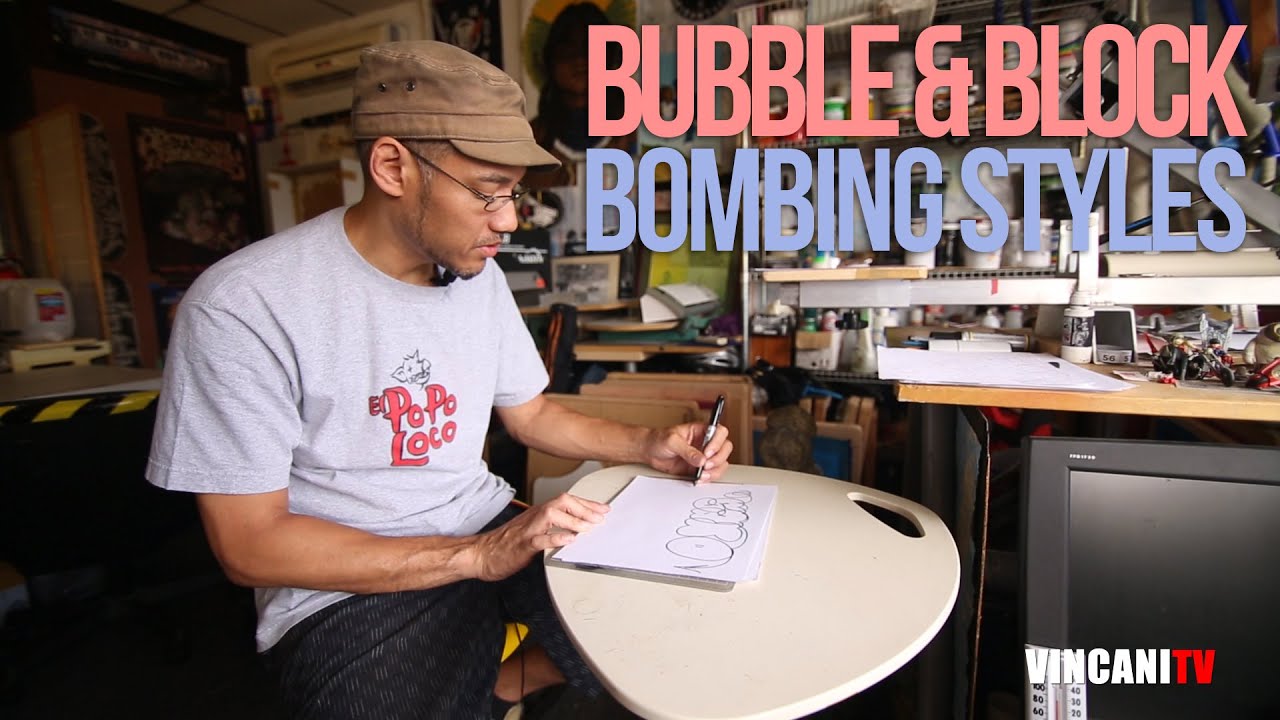 How To Write Bubble & Block Letters | Graffiti For Beginners (Sanoizm ...