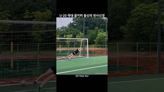 U-20 국대 골키퍼 출신의 반사신경