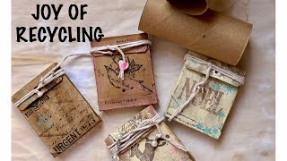 E A S Y  ~ VINTAGE LOOK MINI BOXES ~ ALTERED TOILET ROLLS TUTORIAL