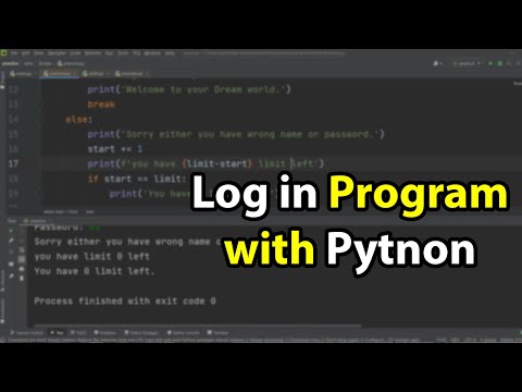 Python Username & Password Program Basic Login Program using Python ...