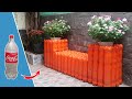 Ide Super! Mendaur Ulang Botol Plastik menjadi Garden Planter Bench