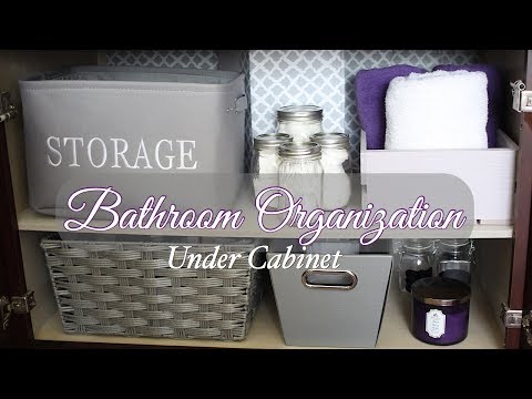 Under Bathroom Sink Organization - DIY Under Bathroom Sink Organization - DIY