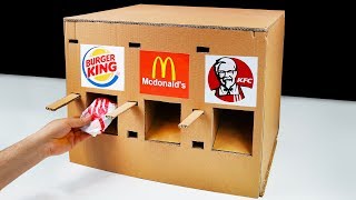 DIY How to Make KFC McDonald's and Burger King Vending Machine