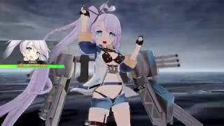 【PS4】アズールレーン クロスウェーブ EXバトル107 難易度HARD ポートランド単機Lv100クリア（DLC装備なし）【アズレンCW】