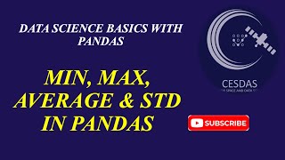 4. Minimum maximum, average and standard deviation in python pandas