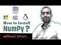 Install Numpy Python 3.9/3.10- How to install Numpy -Python 3.7/3.8  [QUICKLY WITHOUT ERRORS]