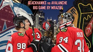 Blackhawks vs Avalanche Big Game By Mrazek