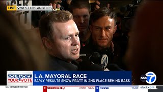 L.A. mayoral race: Spencer Pratt talks to reporters on Election Night