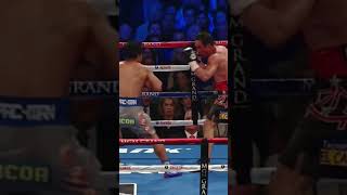 the legendary Manny Pacquiao gets stopped with a devastating punch that sends him to the canvas 🥊