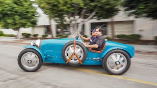 TEST DRIVING A LIFE SIZE BUGATTI TYPE 35! || Manny Khoshbin