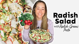 Radish Salad With Radish Greens Pesto