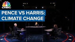 Mike Pence, Kamala Harris lay out differing views on climate change
