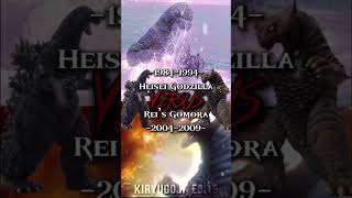 Heisei Godzilla vs Rei’s Gomora #godzilla #gomora #ultraman #heiseigodzilla #ultraman #edit  #1v1