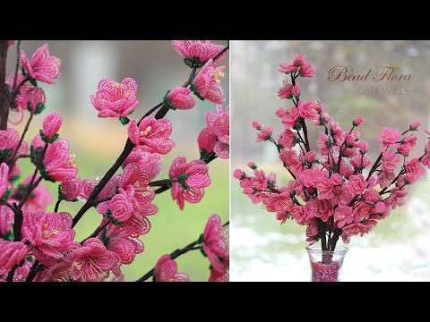 French beaded flowers: cherry blossoms PART 1 French beaded flowers: cherry blossoms PART 1
