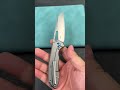 kubey kb284f vagrant frame lock folding knife grey 6al4v titanium handle 2.9