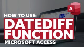 Number of Days Between Two Dates - DATEDIFF Function - Microsoft Access - Query - Calculated Fields