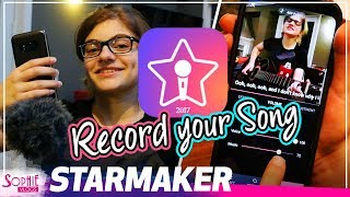 Starmaker - Karaoke App - How to Record Your First Song (by Sophie Pecora)
