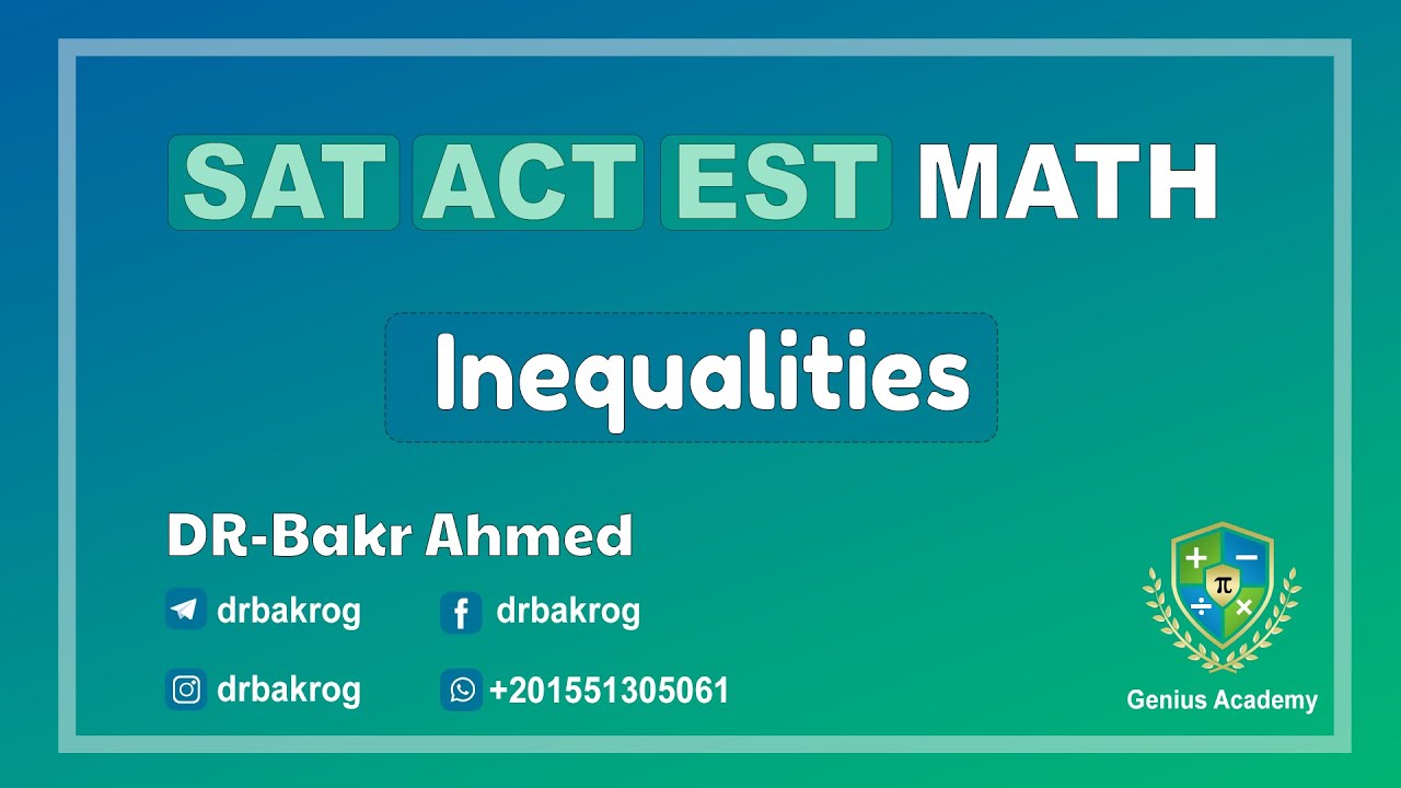 Inequalities Youtube