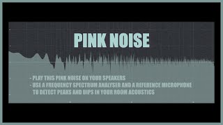 PINK NOISE TEST TONE | test your speaker setup and room acoustics I pink noise audio test