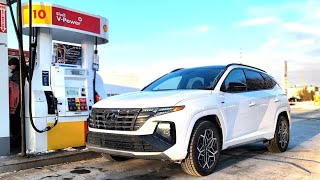 2024 Hyundai Tucson HYBRID - Fuel Economy MPG Review + Fill Up Costs