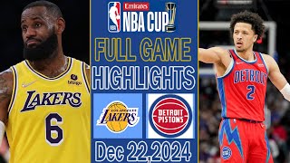 Los Angeles Lakers VS Detroit Pistons Full Game Highlights Dec 23,2024 | NBA Highlights Today